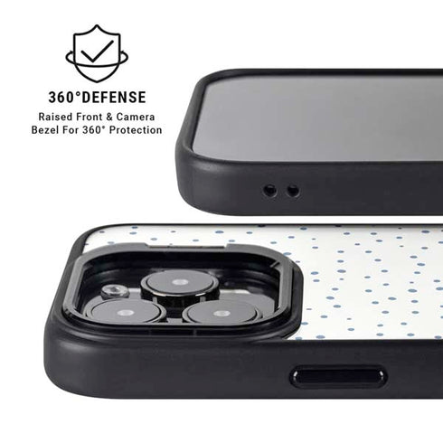 Polka Dot Split iPhone 15 Pro Kickstand Case